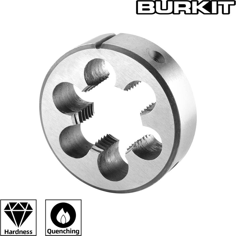 Burkit Metric M24 X 1 Round Threading Die, M24 x 1.0 Machine Thread Die Right Hand - Image 3